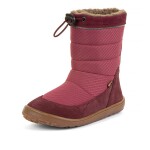 Dívčí zimní barefoot sněhule UP TEX SNOW WOOL Bordeaux G3160249-4 - 36