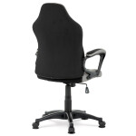 Kancelářská a herní židle, potah růžová, šedá a černá látka, houpací mechanismus
