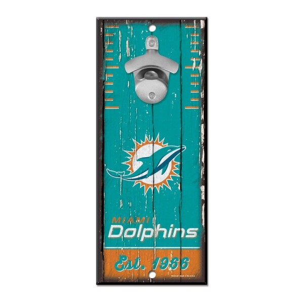 Cedule Miami Dolphins NFL s otvírákem