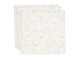 Jollein Pleny 3 ks 70x70 cm Elephant Tales (535-851-68110)