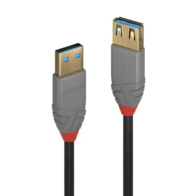 Lindy Anthra Line USB-A - USB-A černá / Prodlužovací kabel / USB 3.2 Gen 1 / 5 Gbit/s / 1 m (36761)