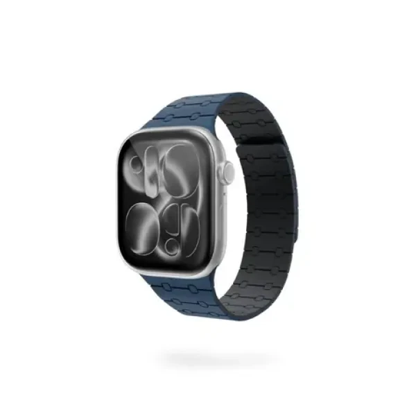 Epico Magnetic+ Silicone magnetický řemínek pro Apple Watch 42/44/45/46/49mm modrá (63418101600001)