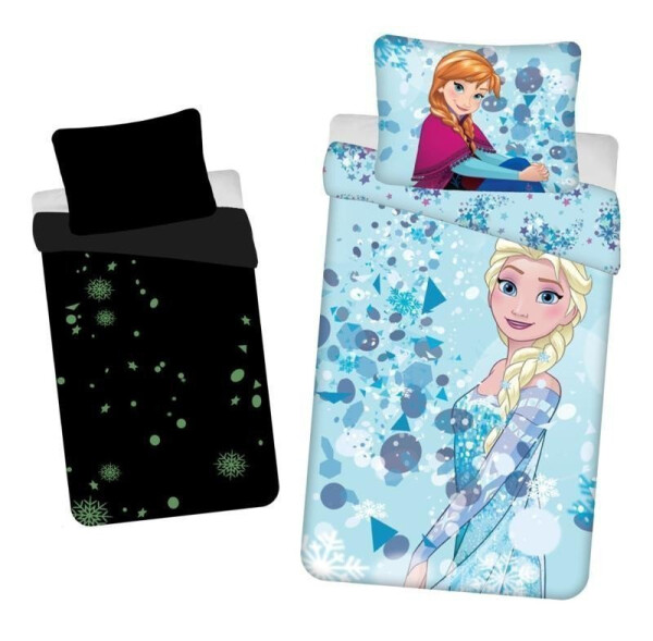 Ložní povlečení - Frozen "Light Blue" (se svítícím efektem)