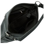 Trendy dámská koženková kabelka na rameno Sandipa, černá