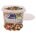 Zažehlovací korálky v kbelíku Vánoce 20000 ks