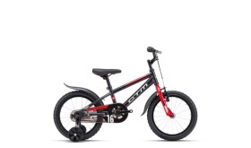 Dětské kolo CTM TOMMY, barva matná černá/červená, pneu 16", model 2025 - ZDARMA dopravné, seřízení a odborná montáž!