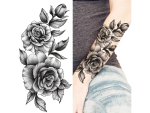 Dovoz Tetování růže Barva: 4