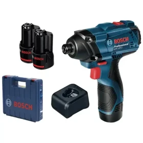 BOSCH GDR 120-LI Profesisional / Aku Rázový utahovák / 12V / 2600 ot-min / 3200 rázů-min / 100Nm / L-Boxx / 2x 2.0 Ah (06019F0001)
