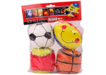 Mamido Měkké sportovní míče basketbal rugby fotbal baseball sada 4 ks