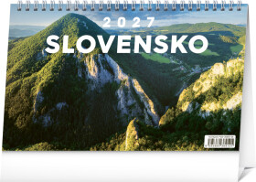 NOTIQUE Stolový kalendár Slovensko 2027, 23,1 x 14,5 cm
