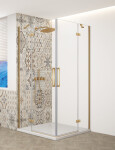 GELCO - TRINITY GOLD čtvercový kout 800x800 rohový vstup, čiré sklo, GT2280-80C-G GT2280-80C-G