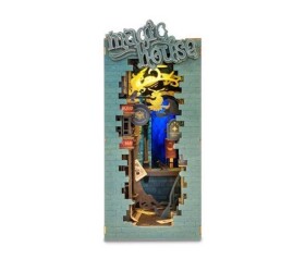 RoboTime Zarážka na knihy miniatura domečku Kouzelnická ulička