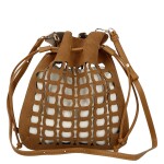 Moderní dámská kabelka Vaka, hnědá