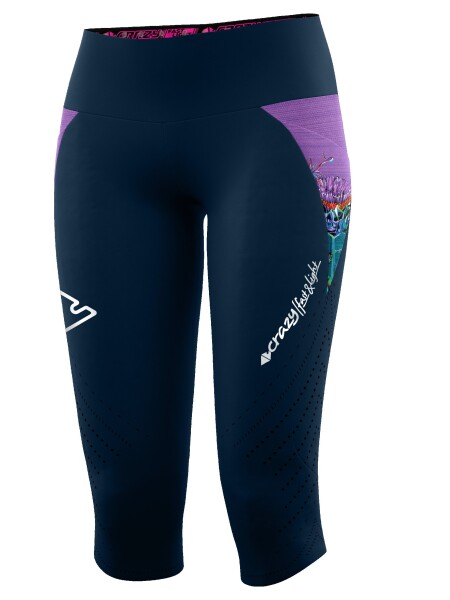 CRAZY Pant Mid Pressure Woman, Allium Flower velikost: XS