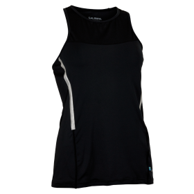 Běžecké tílko SALMING Run Laser Tank - Black Melange Velikost textilu: XS