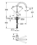 GROHE - Minta Dřezová baterie, chrom 32917000