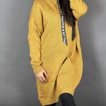 HOSH Pletené šaty EVELYN s kapucí Barva: Bílá