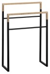 SAPHO - SKA stojan na ručníky 550x800x200, černá mat/dub SKA308