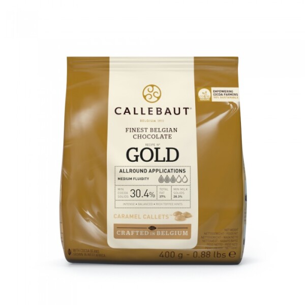 Callebaut čokoláda Gold 30,4% 400g