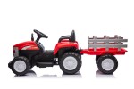 Mamido Dětský elektrický traktor s vlečkou Farm 24V 2x45W červený