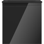 MEXEN/S - Orio koupelnová skříňka 45 cm s umyvadlem Otis, 1 šuplík, černá lesk/černá mat 91A10-04547-1-BF70-W18M71