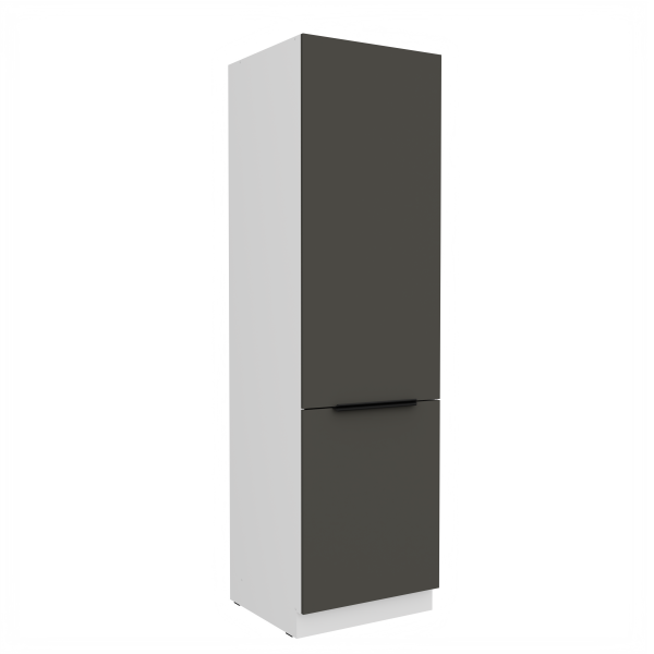 Vysoká skříňka pro vestavnou lednici Aria 60 LO-210 2F Barva korpusu: Bílá, Barva dvířek: GR - Graphite AFM