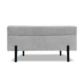 FRONTI Taburet LANA s úložným prostorem - manšestr - šedý