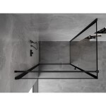 MEXEN/S - Mist-B sprchový kout dveře křídlové levá 70 x 85, černá okraj, černá 8A2T-070-085-70-70-L