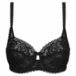 Dámská krajková podprsenka s kosticí PLAYTEX UNDERWIRE BALCONETTE BRA - PLAYTEX - černá 75 B