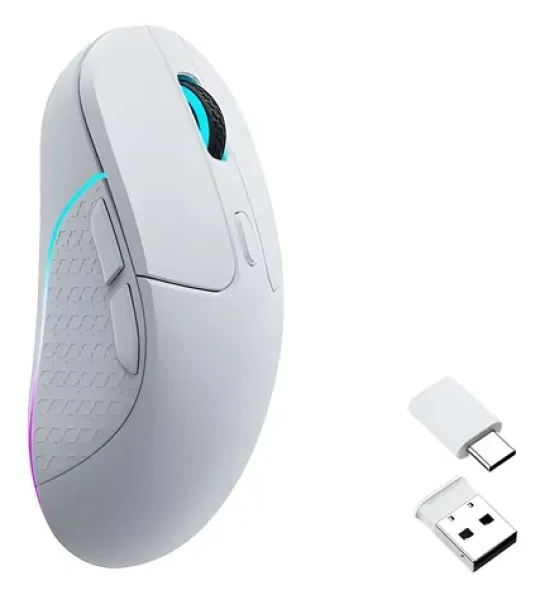 Keychron M3 Wireless bílá / Herní bezdrátová myš / optická / 26 000 DPI (M3-A3)