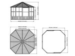 Sojag Charleston 12x12 384x384x281 cm antracit