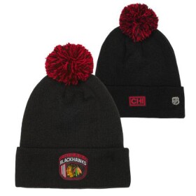 Outerstuff Dětská Zimní Čepice Chicago Blackhawks Draft Beanie Cuff With Pom