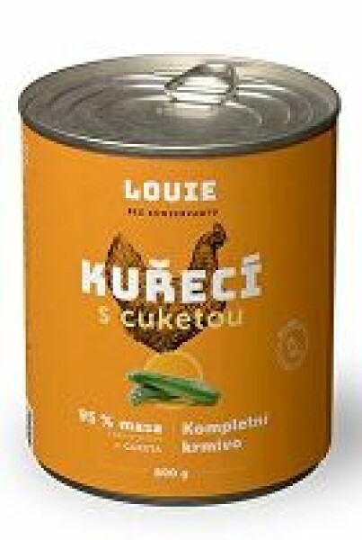Louie Dog konz. Kuřecí s cuketou a prebiotiky 800g