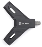 Sonik Aluminium Spreader Block / Podběrákový kříž / Kovaný hliník / Závit 3/8" / 13 mm