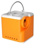 Flextail Nano Pump 5C1 oranžová / Přenosná vzduchová pumpa / tlak 4,5 kPa / průtok 200 l/min / LED svítilna (Nano pump 5C1-O)