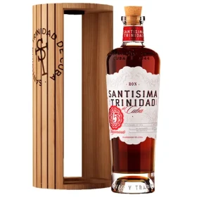 Ron Santísima Trinidad Rum 15 YO v dřevěném dárkovém balení 40.7% 0.7 l (8411640010809)