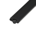 Kulatý jídelní stůl 100x100cm, lamino, šedý dub, HT-R5010 GREY