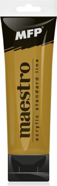 Akrylová barva Maestro 75ml - metallic gold
