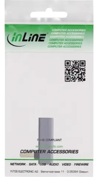 InLine adaptér USB4 USB-C lomený nahoru/dolů šedý / Adaptér / USB4 / Hliník / Max. rozlišení 7680×4320 px (35900I)