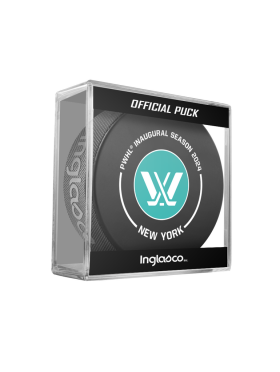 Inglasco / Sherwood Puk PWHL New York 2024 Inaugural Season Official Game Hockey Puck