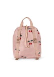 Konges Sløjd Školní batoh Cherry s pláštěnkou a vakem 12 l, růžová barva, textil