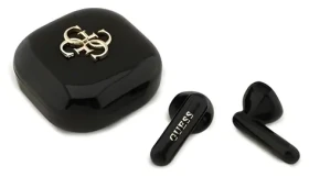 Guess 4G Metal Logo černá / Bezdrátová sluchátka / TWS / Do uší (57983126948)