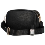 Trendy dámská koženková crossbody kabelka Coveri Billie, černá