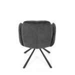 Jídelní židle, černá, hladká látka, DCH-D1330 BK2