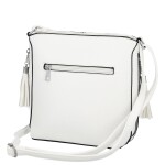 Trendy dámská koženková crossbody kabelka Lída, bílá