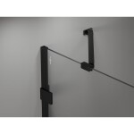 MEXEN/S - Lunar Duo sprchový kout dveře křídlové 110 x 90, transparent, černá 834-110L-090P-70-00