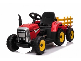 Mamido Elektrický traktor s vlečkou Blow červený