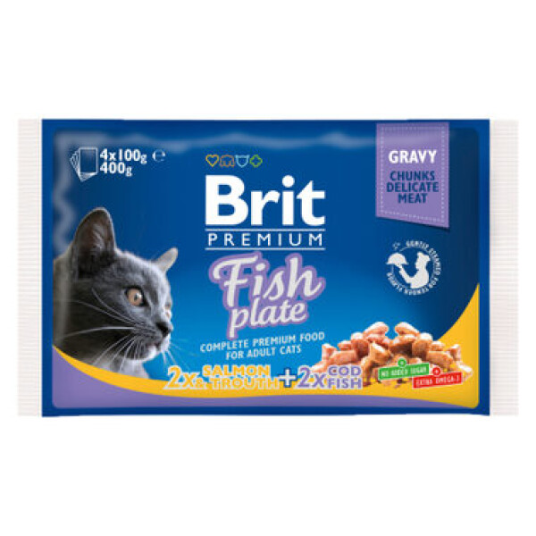 Brit cat Premium Fish Plate