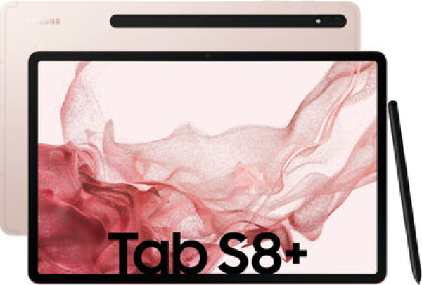 SAMSUNG Galaxy Tab S8+ Wi-Fi 256GB růžově-zlatá / 12.4 / O-C 3GHz / 8GB / 256GB / BT / GPS / 13+6MP+12 MP / Android (SM-X800NIDBEUB)