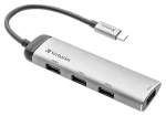 Verbatim 49147 USB-C stříbrná / USB hub / 4x USB-A 3.2 Gen 1 (49147)